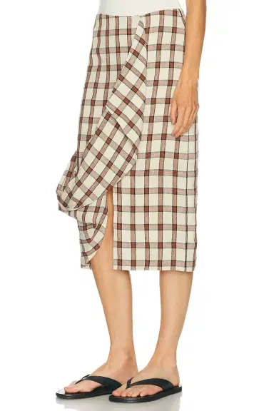 Rohe Draped Check Skirt | Thumbnail 3