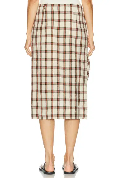 Rohe Draped Check Skirt | Thumbnail 4