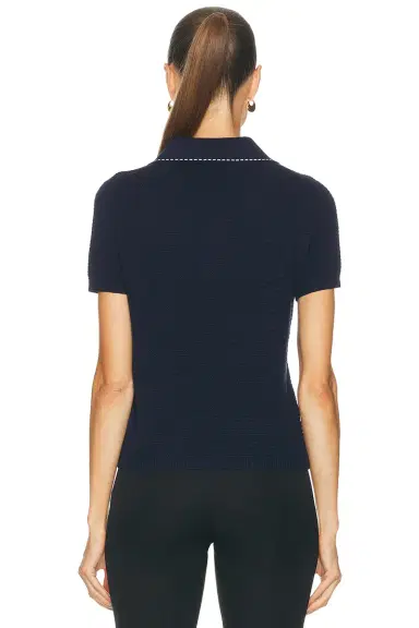 Versace Short Sleeve Polo Top | Thumbnail 3 Versace Short Sleeve Polo Top | Thumbnail 3
