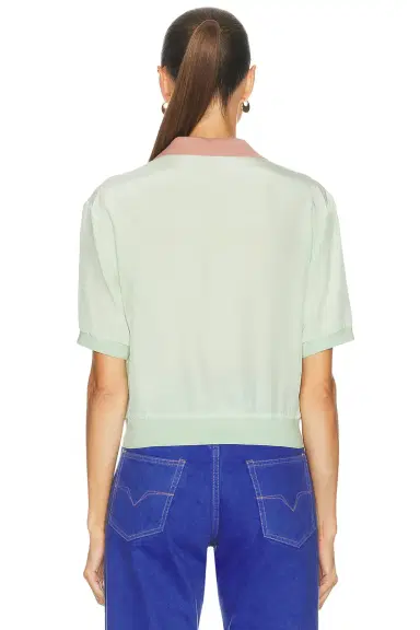 Versace Short Sleeve Polo Top | Thumbnail 3 Versace Short Sleeve Polo Top | Thumbnail 3