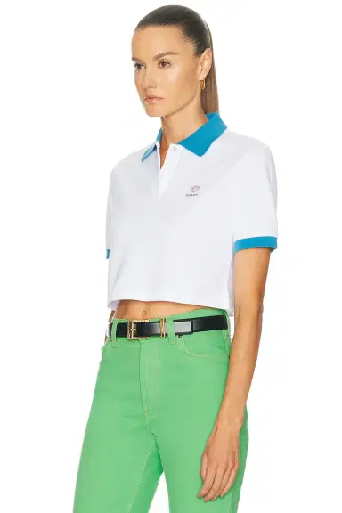 Versace Short Sleeve Polo Top | Thumbnail 2