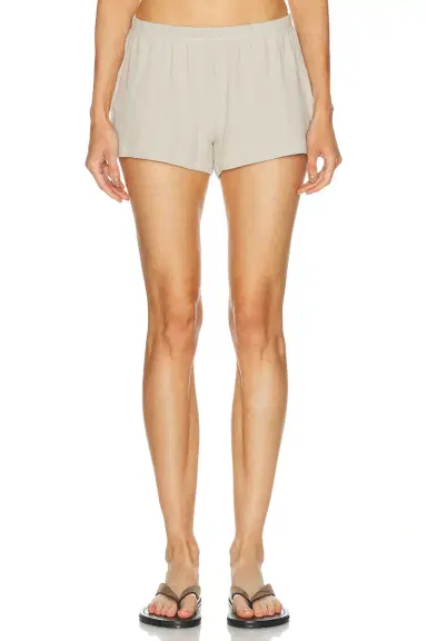 Skims Cotton Rib Loose Boxer Short | Thumbnail 1