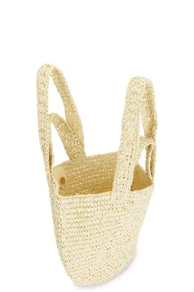 Skims Mini Tote Raffia Bag | Thumbnail 4