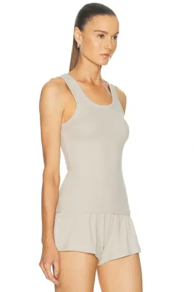 Skims Cotton Rib High Scoop Tank Top | Thumbnail 2