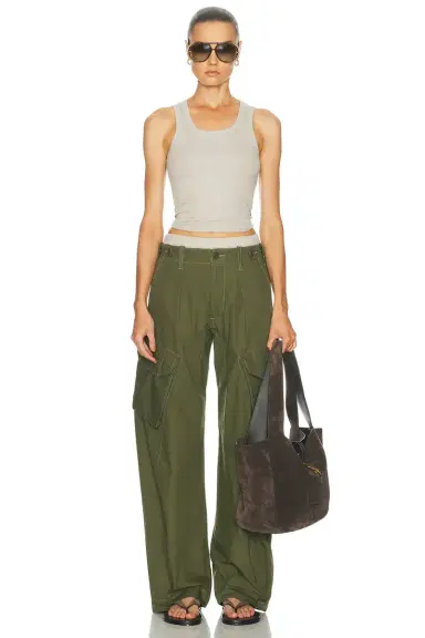 Skims Cotton Rib High Scoop Tank Top | Thumbnail 4