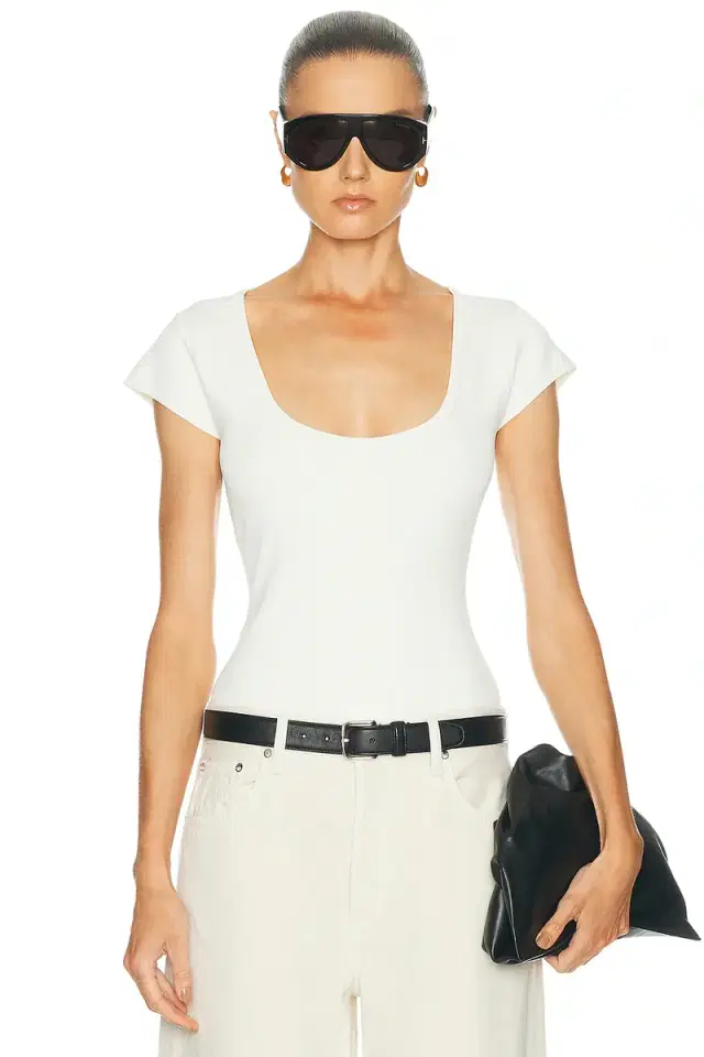 SKIMS Refined Knit Scoop Neck T-Shirt