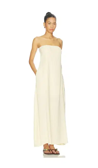 WeWoreWhat A Line Strapless Midi Dress | Thumbnail 2 WeWoreWhat A Line Strapless Midi Dress | Thumbnail 2