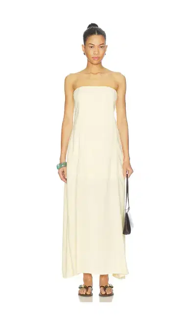 WeWoreWhat A Line Strapless Midi Dress | Thumbnail 1 WeWoreWhat A Line Strapless Midi Dress | Thumbnail 1