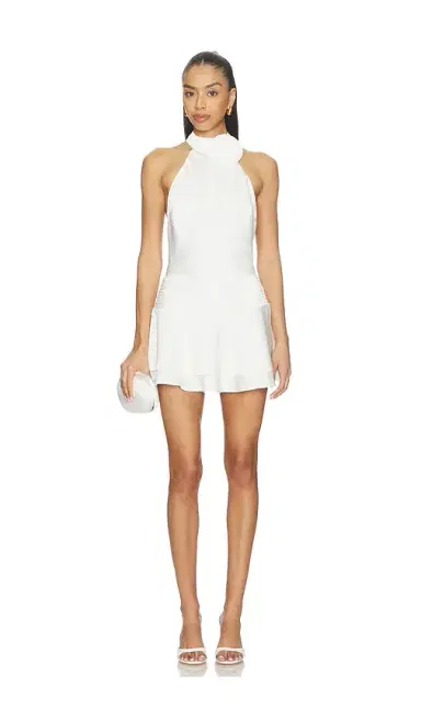 Runaway The Label Laurel High Neck Layered Mini Dress | Thumbnail 1