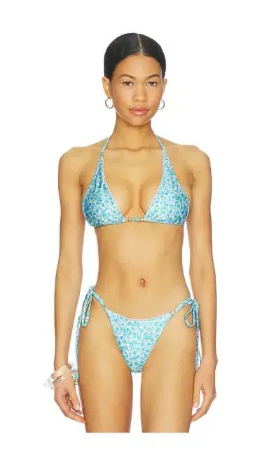 Kulani Kinis Decorative Bind Halter Bikini Top | Thumbnail 1