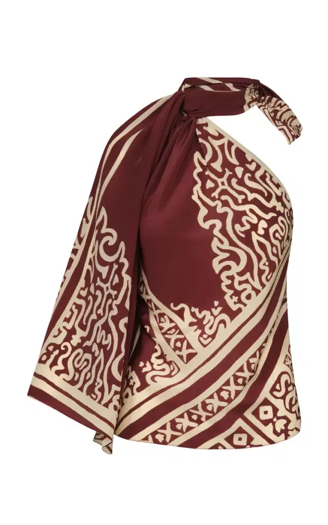 Johanna Ortiz Frontier Poem Draped Silk Top