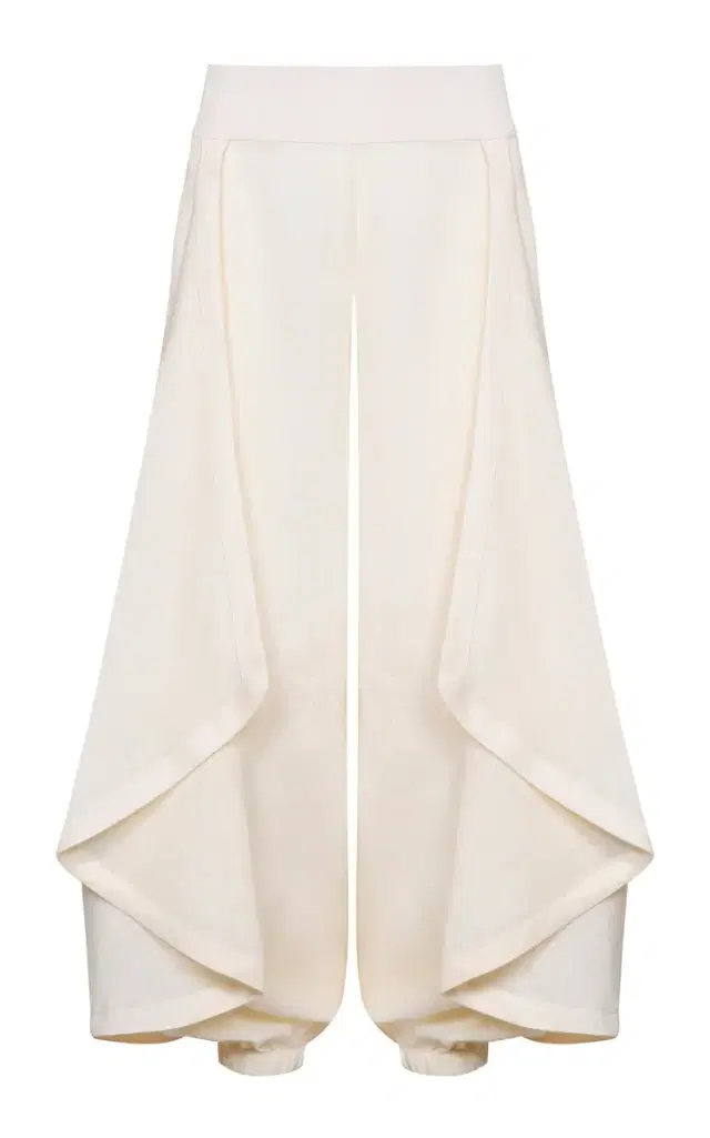 Johanna Ortiz Heat Echo Linen Wide-Leg Pants