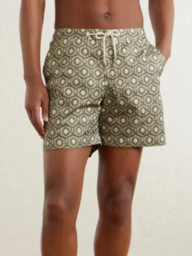 Orlebar Brown Bulldog Passetto Straight-Leg Mid-Length Printed Swim Shorts - Men | Thumbnail 2 Orlebar Brown Bulldog Passetto Straight-Leg Mid-Length Printed Swim Shorts - Men | Thumbnail 2
