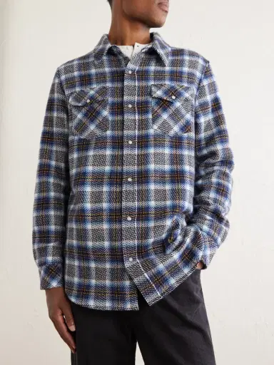 God’s True Cashmere Lightning Checked Cashmere Shirt - Men | Thumbnail 3