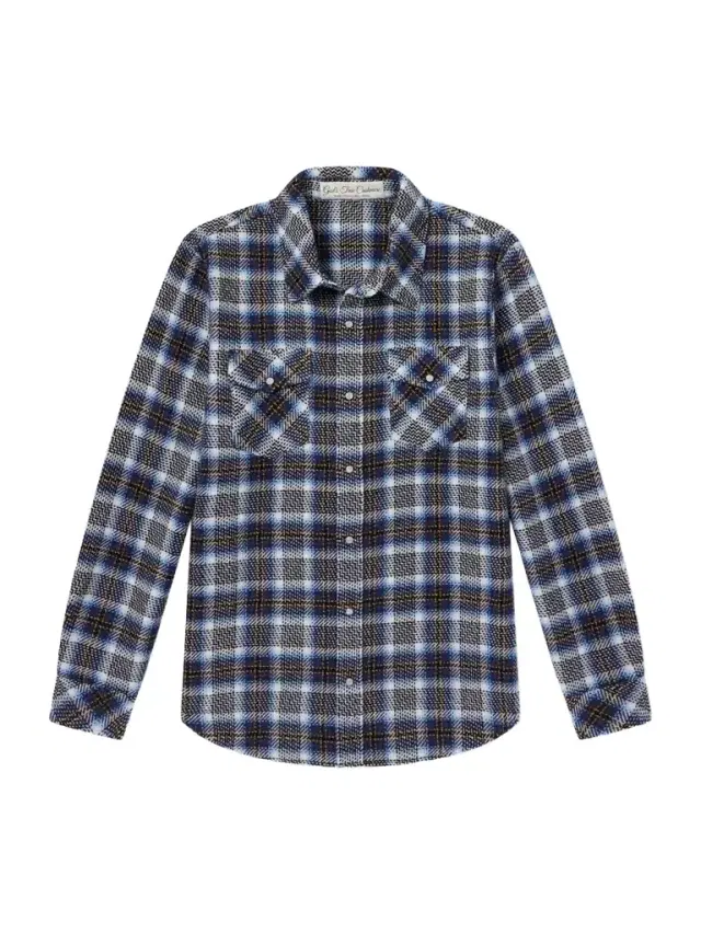 God's True Cashmere Lightning Checked Cashmere Shirt - Men