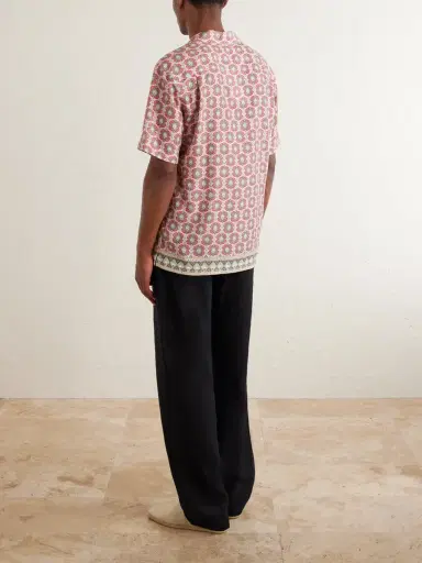 Orlebar Brown Maitan Passetto Camp-Collar Printed Lyocell Shirt - Men | Thumbnail 4
