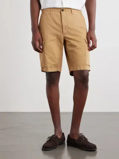Slowear Straight-Leg Cotton and Linen-Blend Shorts - Men | Thumbnail 3 Slowear Straight-Leg Cotton and Linen-Blend Shorts - Men | Thumbnail 3