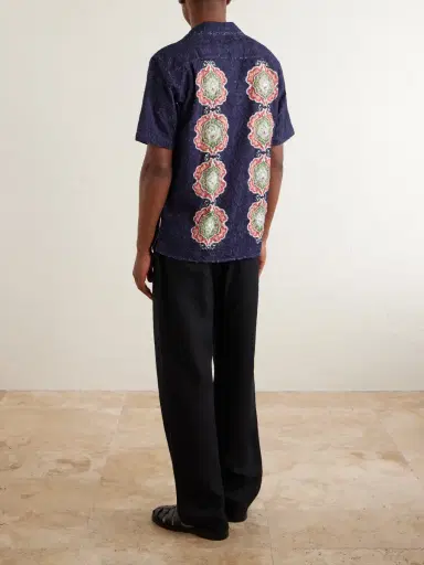 Orlebar Brown Broderie Anglaise Cotton Shirt - Men | Thumbnail 4