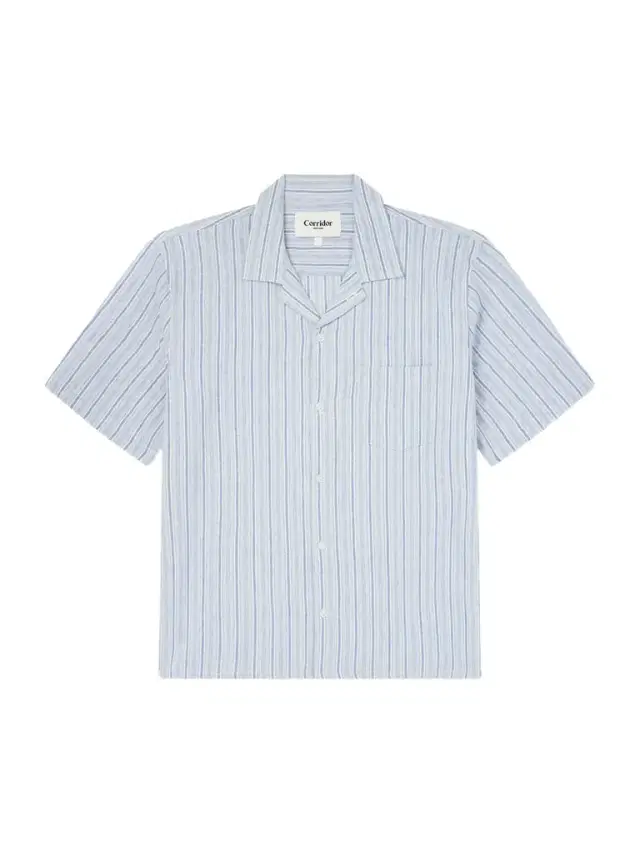 Corridor Convertible-Collar Striped Cotton and Linen-Blend Shirt - Men