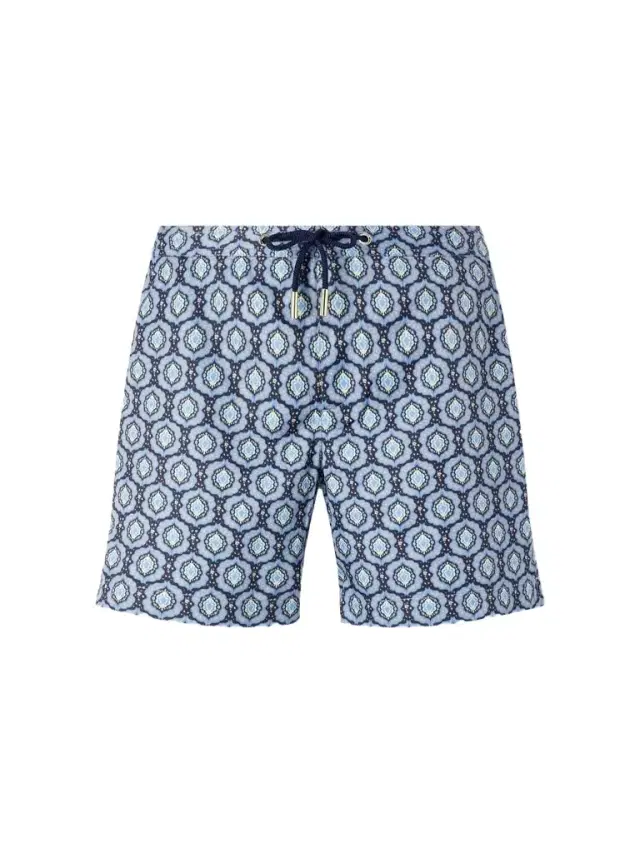 Bulldog Passetto Straight-Leg Mid-Length Printed Swim Shorts - Men