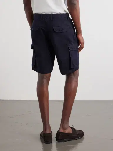 Slowear Straight-Leg Cotton and Linen-Blend Shorts - Men | Thumbnail 4 Slowear Straight-Leg Cotton and Linen-Blend Shorts - Men | Thumbnail 4