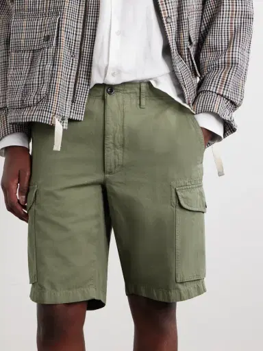 Slowear Straight-Leg Cotton and Linen-Blend Shorts - Men | Thumbnail 5 Slowear Straight-Leg Cotton and Linen-Blend Shorts - Men | Thumbnail 5