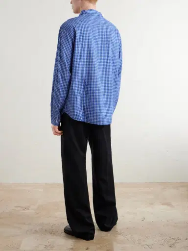 Corridor Bruce Button-Down Collar Checked Cotton-Blend Poplin Shirt - Men | Thumbnail 4 Corridor Bruce Button-Down Collar Checked Cotton-Blend Poplin Shirt - Men | Thumbnail 4