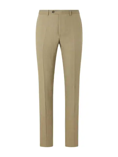 Canali Straight-Leg Linen Suit Trousers - Men | Thumbnail 1