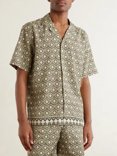 Orlebar Brown Maitan Passetto Camp-Collar Printed Lyocell Shirt - Men | Thumbnail 3 Orlebar Brown Maitan Passetto Camp-Collar Printed Lyocell Shirt - Men | Thumbnail 3