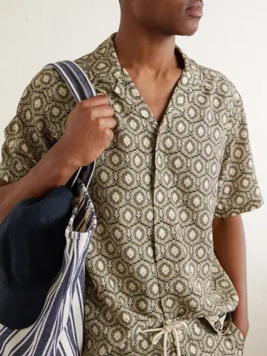 Orlebar Brown Maitan Passetto Camp-Collar Printed Lyocell Shirt - Men | Thumbnail 5 Orlebar Brown Maitan Passetto Camp-Collar Printed Lyocell Shirt - Men | Thumbnail 5