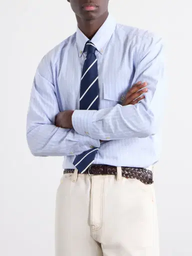 Drake's 7cm Striped Silk Tie - Men | Thumbnail 3