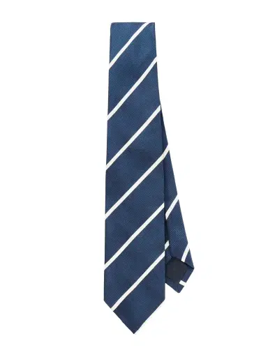 Drake's 7cm Striped Silk Tie - Men | Thumbnail 1