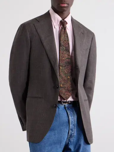 Drake's 7cm Paisley-Print Wool and Silk-Blend Tie - Men | Thumbnail 3