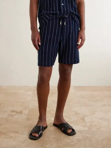 Orlebar Brown Trevone Striped Cotton-Terry Shorts - Men | Thumbnail 3 Orlebar Brown Trevone Striped Cotton-Terry Shorts - Men | Thumbnail 3