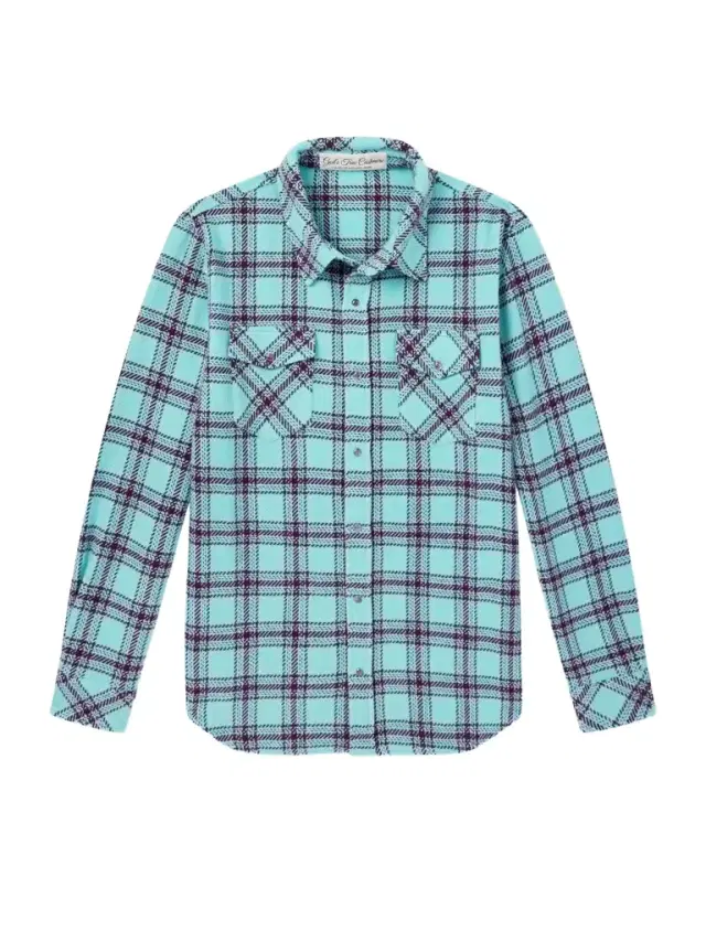 God's True Cashmere Lagoon Checked Cashmere Shirt - Men