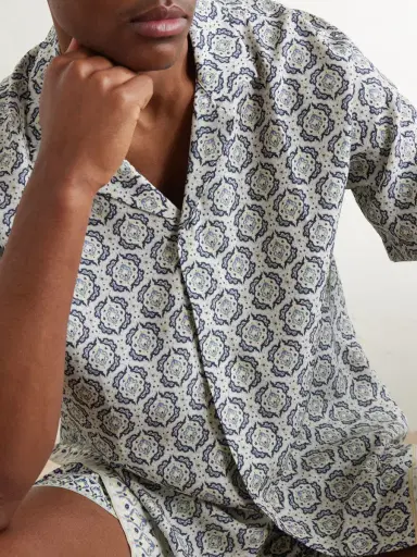 Orlebar Brown Maitan Passetto Camp-Collar Printed Lyocell Shirt - Men | Thumbnail 5