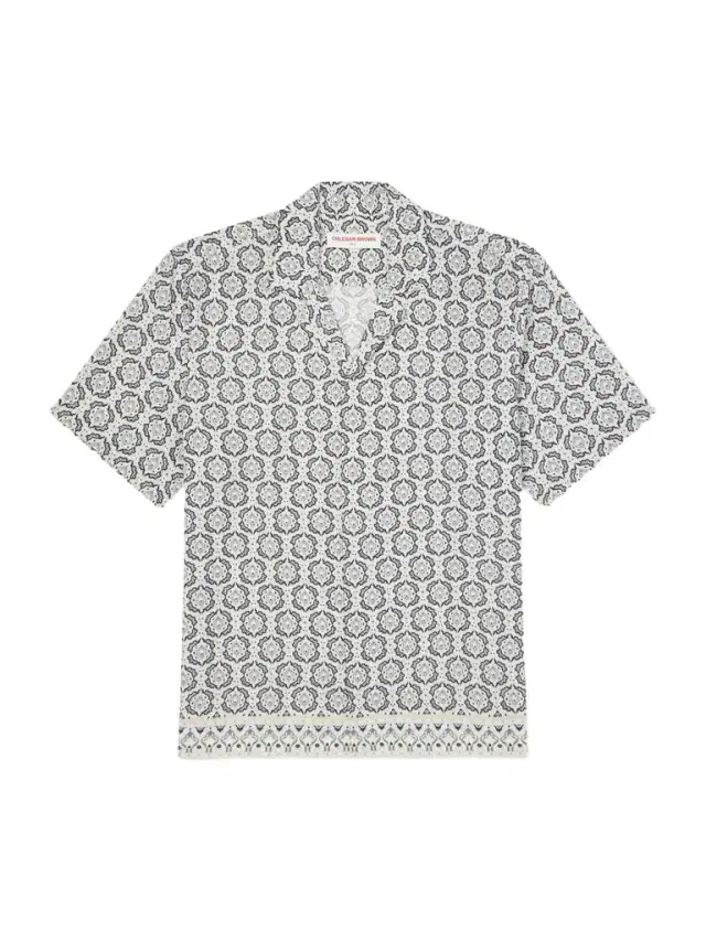 Maitan Passetto Camp-Collar Printed Lyocell Shirt - Men