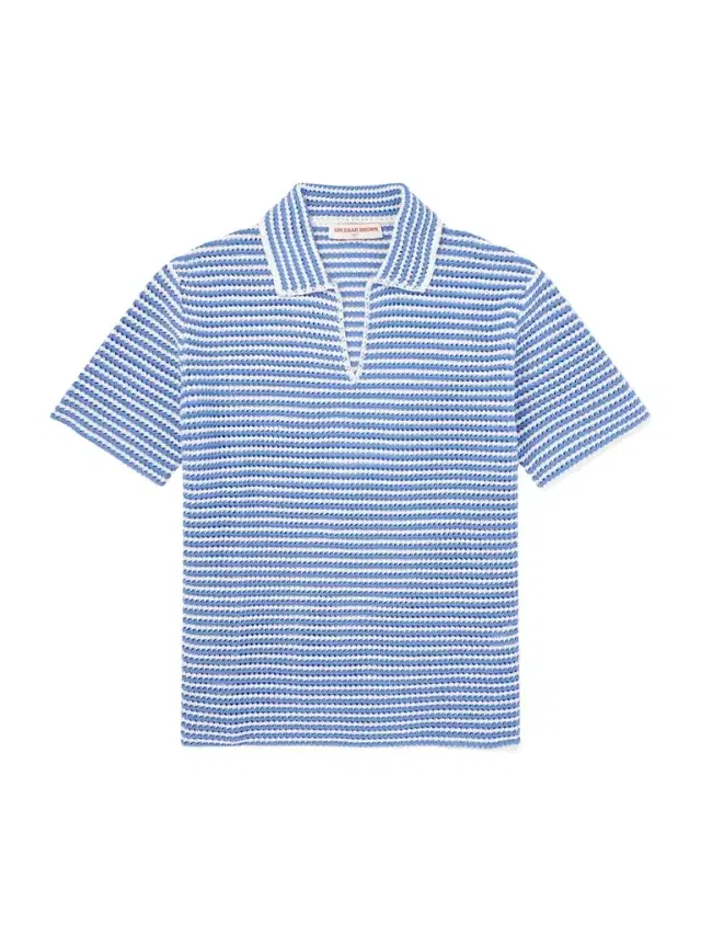 Batten Striped Open-Knit Cotton Polo Shirt - Men
