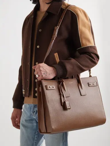 Saint Laurent Sac De Jour Large Full-Grain Leather Tote Bag - Men | Thumbnail 2
