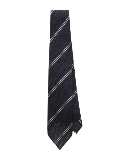 Drake's 7cm Striped Silk Tie - Men | Thumbnail 1 Drake's 7cm Striped Silk Tie - Men | Thumbnail 1