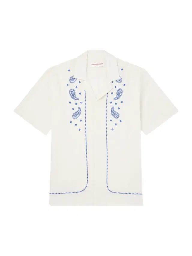 Maitan Camp-Collar Embroidered Cotton Shirt - Men