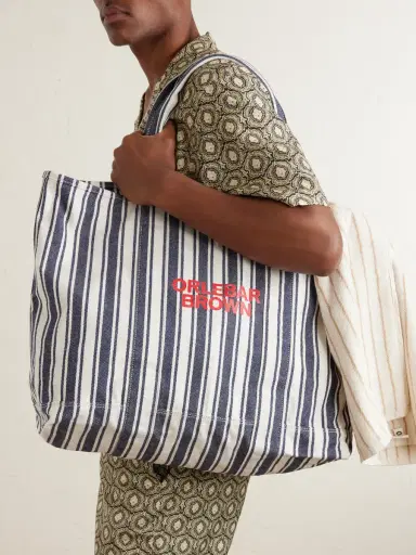 Orlebar Brown Beach Bound Striped Cotton Tote Bag - Men | Thumbnail 2 Orlebar Brown Beach Bound Striped Cotton Tote Bag - Men | Thumbnail 2