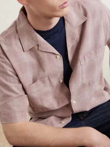 Corridor Convertible-Collar Checked Cotton and Linen-Blend Shirt - Men | Thumbnail 5 Corridor Convertible-Collar Checked Cotton and Linen-Blend Shirt - Men | Thumbnail 5
