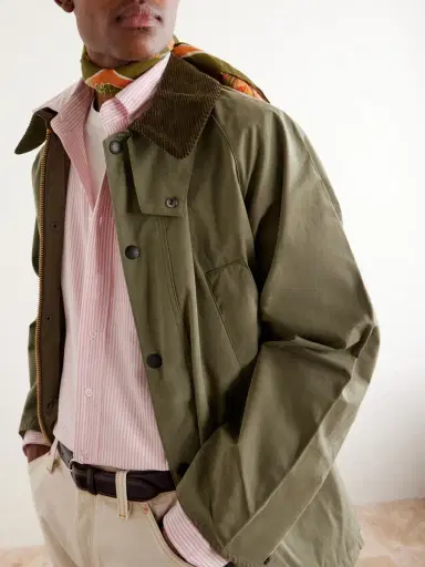 Drake's Button-Down Collar Striped Cotton Shirt - Men | Thumbnail 5