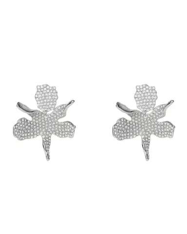 Lele Sadoughi Crystal Lily Statement Earrings | Thumbnail 1