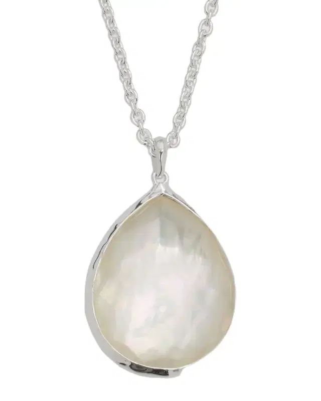 Large Pendant Necklace in Sterling Silver
