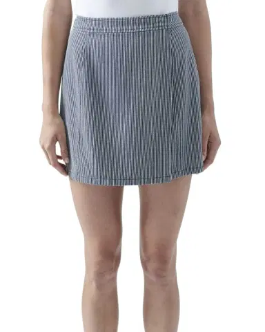 ATM Anthony Thomas Melillo Short Railroad Stripe Cotton Mini Skirt | Thumbnail 1 ATM Anthony Thomas Melillo Short Railroad Stripe Cotton Mini Skirt | Thumbnail 1