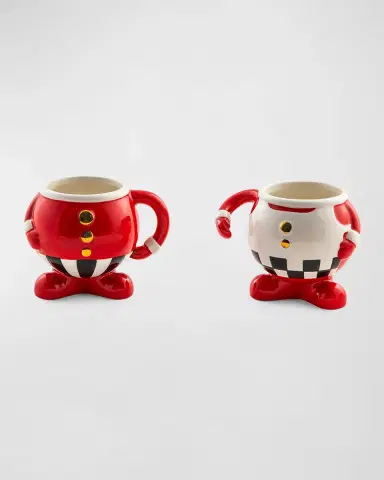 MacKenzie-Childs Peppermint Mugs, Set of 2 | Thumbnail 3