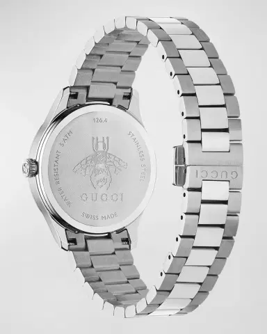 Gucci Signature Bee Automatic Bracelet Watch with Blue Lapis Dial | Thumbnail 4 Gucci Signature Bee Automatic Bracelet Watch with Blue Lapis Dial | Thumbnail 4
