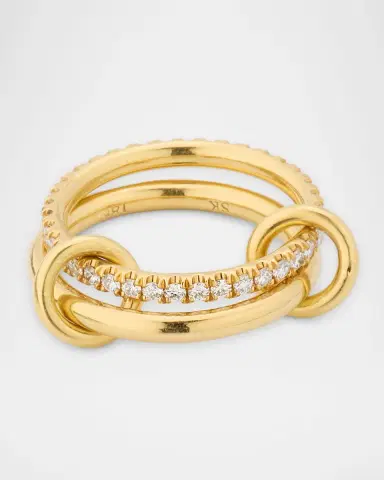 Spinelli Kilcollin Ceres Deux 18K Yellow Gold Ring with Diamonds | Thumbnail 3 Spinelli Kilcollin Ceres Deux 18K Yellow Gold Ring with Diamonds | Thumbnail 3